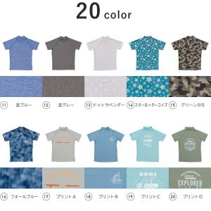 ラッシュガード キッズ 半袖Tシャツ 立ち襟 ...の詳細画像2