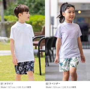 ラッシュガード キッズ 半袖Tシャツ 立ち襟 ...の詳細画像3