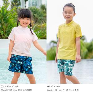 ラッシュガード キッズ 半袖Tシャツ 立ち襟 ...の詳細画像4
