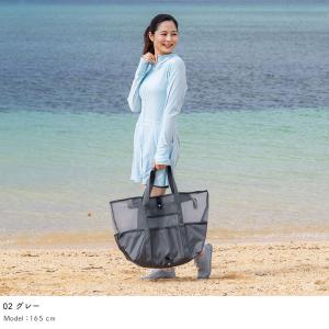 ビーチバッグ メッシュ トートバッグ 大容量の詳細画像5