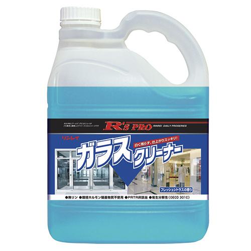 リンレイ R'S PROガラスクリーナー 4L 窓ガラス用洗剤 液体ガラスクリーナー 業務用 スプレ...