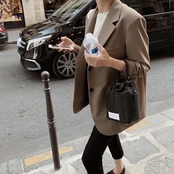 スーツジャケット レディース 春秋新作 長袖ブレザー 黒/カーキスーツ 40代 カジュアル テーラー...