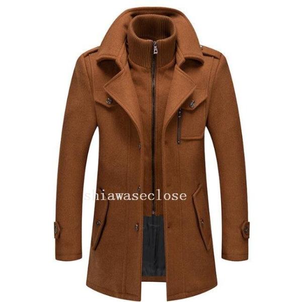 【特価】チェスターコートメンズ　ショートジャケット　ショートコートウールコート ビジネスジャケット　...