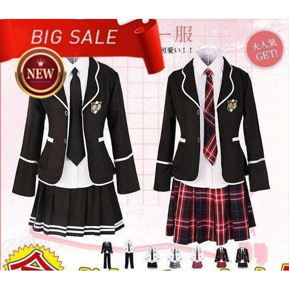 セーラー服 JK 学生制服 レディース メンズ 上下セット スーツ可愛い 入学式 コスプレ スカート...