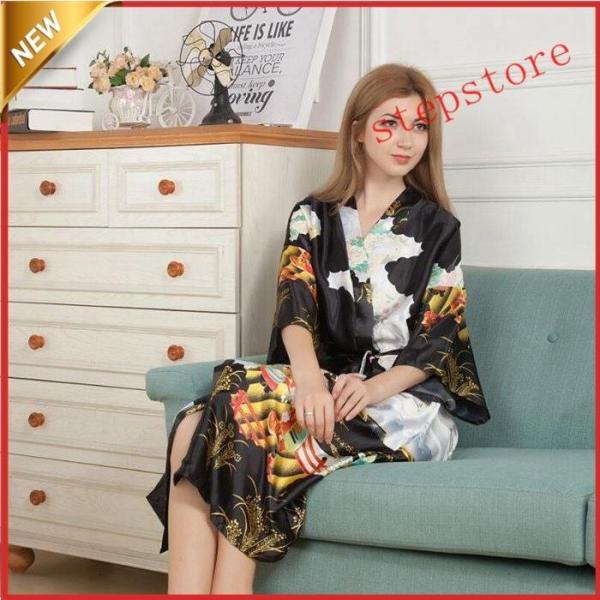 浴衣 レディース ゆかた バスローブ ガウン ロング 部屋着 お風呂上がり 大人 吸汗速乾 接触冷感...