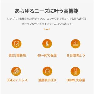 電気ケトル 304ステンレス コンパクト おし...の詳細画像2