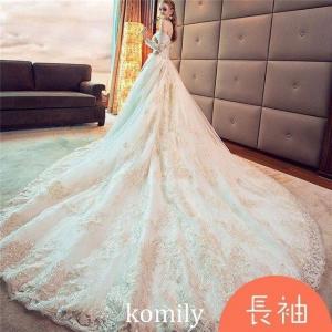 ウエディングドレス 結婚式ドレス 花嫁ウェディ...の詳細画像1