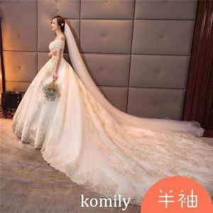 ウエディングドレス 結婚式ドレス 花嫁ウェディ...の詳細画像2