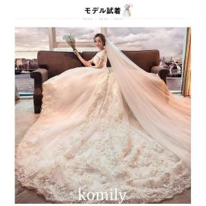 ウエディングドレス 結婚式ドレス 花嫁ウェディ...の詳細画像3