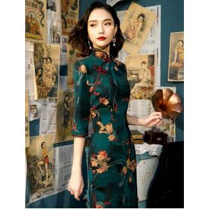 タイムチャイナ服 ロングチャイナドレス 中華服...の詳細画像2