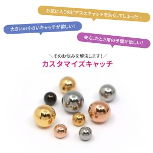 キャッチ ボディピアス カスタム 16G 14...の詳細画像1