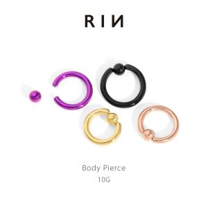 凛 RIN ボディピアス 8G 軟骨ピアス ラージゲージ サーキュラー