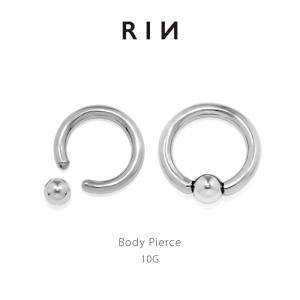凛 RIN ボディピアス 8G ワンタッチ セグメントリング クリッカー
