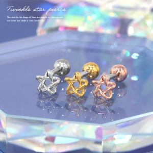 ボディピアス 16G トラガス 宇宙 星 スタ...の詳細画像1
