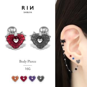凛 RIN ボディピアス コウモリ 蜘蛛 軟骨 16G サソリ さそり こうもり