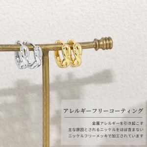 フープピアス ピアス 18金 レディース 18...の詳細画像2