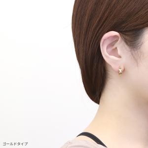 フープピアス ピアス 18金 レディース 18...の詳細画像4