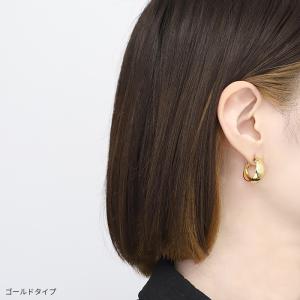 ピアス 18金 フープ レディース 18kコー...の詳細画像4