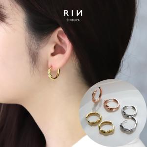 凛 RIN ピアス ハート リング フープ 18金 レディース 18K 凛 RIN ピアス ハート リング フープ 18金 レディース 18K