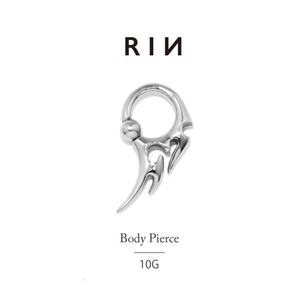 ボディピアス 10G トライバル 軟骨 スタイリッシュ ビーズリング リングピアス メンズ かっこい...