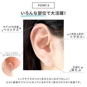 透明ピアス トラガス 目立たない 14G 16...の詳細画像4