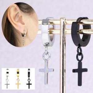 DIESEL（ディーゼル） 片耳用ピアス ブランド シルバー クロス 十字架