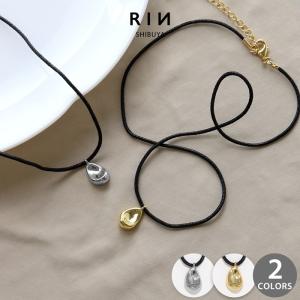 ネックレス レディース 豆 ビーンズ おしゃれ シンプル 18Kコーティング 革ひも ペンダント 20代 30代 40代