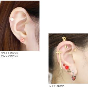 ボディピアス 可愛い 16G 14G 花 バラ...の詳細画像5