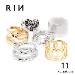 指輪 レディース リング 太め 幅広 ワイド ボリューム おしゃれ シンプル ハート シルバー ゴールド オープンリング