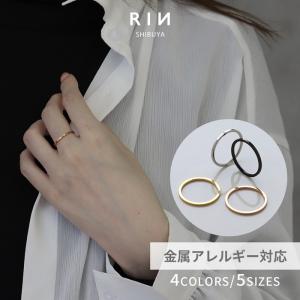 指輪 ステンレス 金属アレルギー対応 つけっぱなし リング レディース ステンレス 華奢 細め 重ね付け 40代 50代
