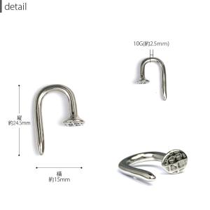 ボディピアス 10G 軟骨ピアス トライバル ...の詳細画像3