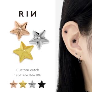 凛 RIN ボディピアス サーフェイスバーベル トラガス 軟骨 16G