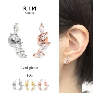 凛 RIN 軟骨ピアス ボディピアス 16G 18G ドロップ しずく型 24K 18K