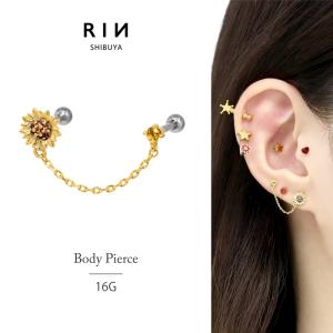 本日限定！ロベルタチャレラ　耳元で輝くお洒落スクエア　2連ピアス　プラチナメッキ 2個売り・両耳用】チタン ピアス プッシュタイプピアス