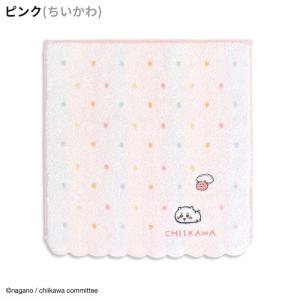 ちいかわ タオルハンカチ ドット 綿100 ハ...の詳細画像1