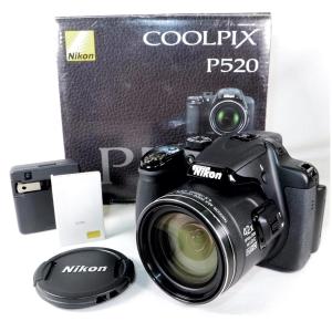 訳あり コンパクトカメラ NIKON COOLPIX P520 ブラック ニコン k2594｜rinsmile