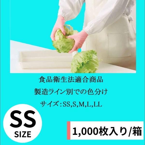ニトリストピンクNo.8850 SSサイズ 1,000枚入り/ケース