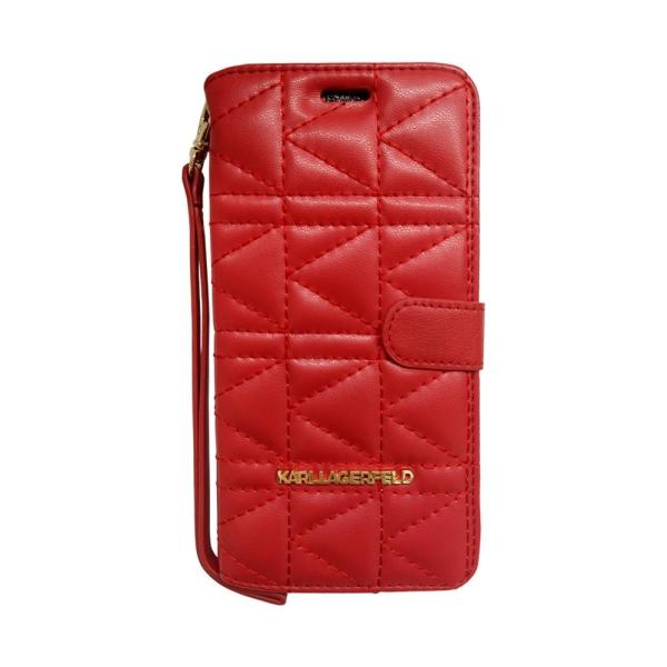 カール・ラガーフェルド iPhone 6s Plus / 6 Plus 対応 クラッチキルティングケ...