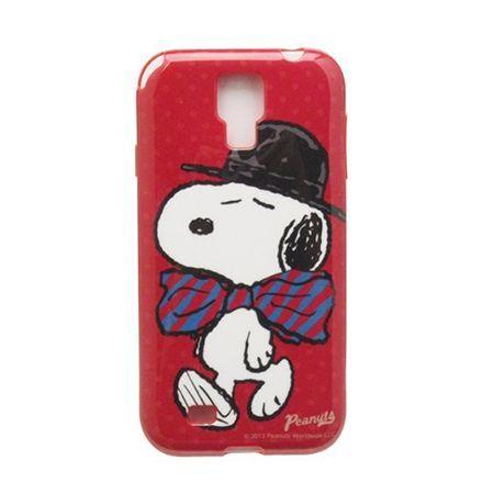 ピーナッツ GALAXY S4 対応 ソフトジャケット SNG-64RD / レッド