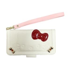 ハローキティiPhone6s/6対応フリップフェイスカバー SAN-586A / ホワイト