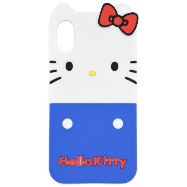 ハローキティ iPhone XS / X 対応 シリコンケース SAN-785KT / ハローキティ
