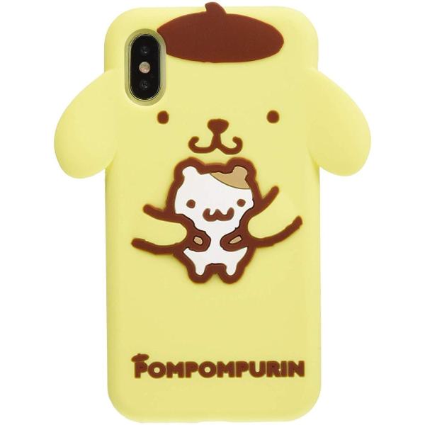 ポムポムプリン iPhone XS / X 対応 シリコンケース SAN-785PN / ポムポムプ...