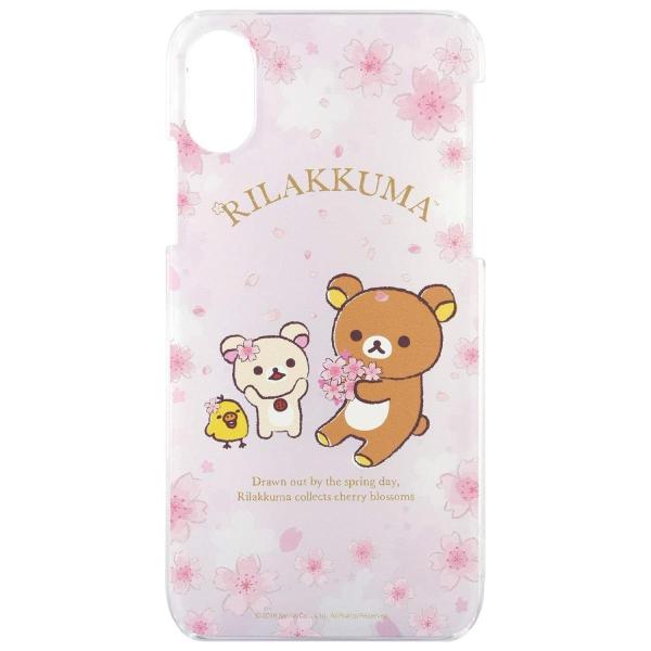 リラックマ iPhone XS / X 対応 ハードケース GRC-190A / ピンク