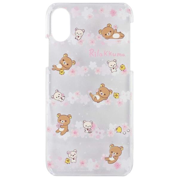 リラックマ iPhone XS / X 対応 ハードケース GRC-190B / ライン