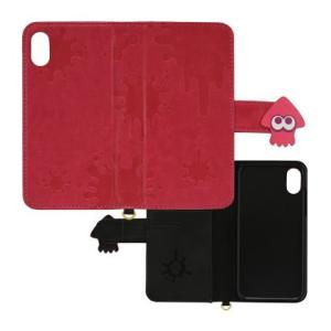 スプラトゥーン2 iPhoneXS/X対応フリップカバー SPLA-03A / ピンク