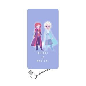 モバイルバッテリー iphone 『アナと雪の女王2』／4000mAh USB出力リチウムイオンポリ...