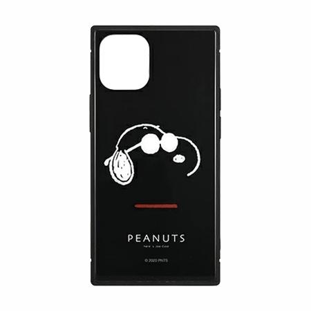 ピーナッツ iPhone12 mini対応 スクエアガラスケース SNG-545B / ジョー・クー...