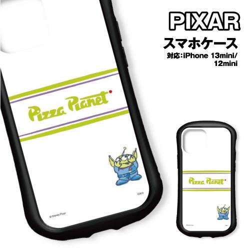 ディズニー／ピクサーキャラクター iPhone13mini/12mini対応ハイブリッドガラスケース...