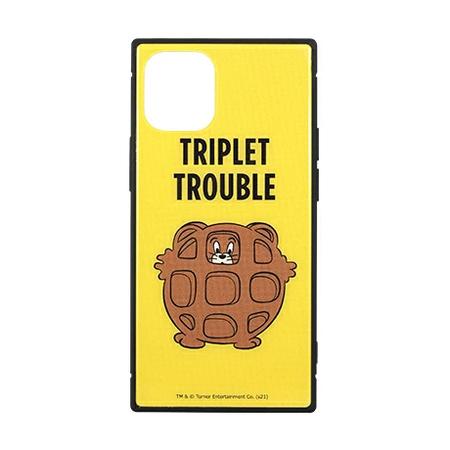 トムとジェリー【FUNNY ART series】iPhone12 mini対応 スクエアガラスケー...