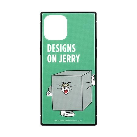 トムとジェリー【FUNNY ART series】iPhone12/12 Pro対応 スクエアガラス...